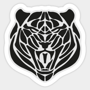 Abstract Tiger Head Sticker